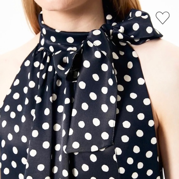 Koton Business Polka Dot Halter Neck Blouse Size UK 12 - Picture 2 of 12